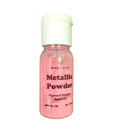 Beads & Crafts Metalic Pigment Powder for Resin Art (15gms) (Pack of 2) - Hot Pink