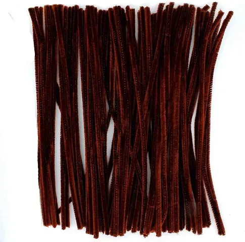 Beads & Crafts: Craft Pipe Cleaner 12"" Light Brown Color for Hobby Crafts, Scrapbooking, DIY Accessory (Pack of 100 Pcs)