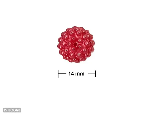 Beads  Crafts Fruit Shape Round Acrylic Beads for Art and Craft, Jewellery Making 14mm (Pack of 50 GMS, Approx 45 Pcs)-thumb4