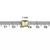 Beads  Crafts: Kundans Stones Square Shape 8mm for Embroidery, Craft and Jewelry Making (Pack of 100 GMS/Approx 215 Pieces)-thumb1