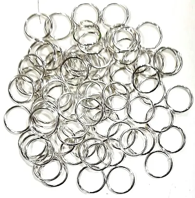 Beads & Crafts: Silver Jump Rings for Jewellery Making (Pack of 100 GMS)