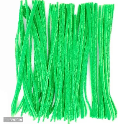 Beads  Crafts: Craft Pipe Cleaner 12 Green Color for Hobby Crafts, Scrapbooking, DIY Accessory (Pack of 100 Pcs)