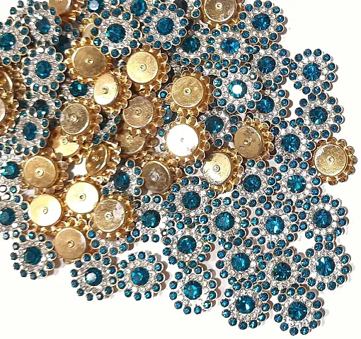 Beads & Crafts: Stone Flower for Embroidery, Clothes, Blouse, Saree, Dress Decoration (Pack of Approx 250 Pcs/125 GMS)