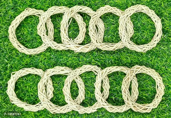 Beads  Crafts Willow Wreath Pieces 4 Inches (Set of 10 Pcs)-thumb2