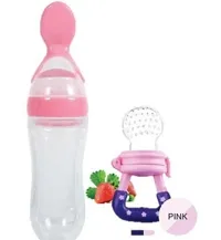 Combo of Babies Veggie Feed Bottle  - Fruit Nibbler/,Soft Pacifier/Feeder for 0 to 12 Months | Daily Needs Items for Unisex Kids - Infant Assorted Design  and Colour (sent as per stock available)-thumb4