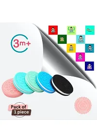 Silicone Oreo Shape Cookie/Biscuit Baby Teether Toys  Gum Massagers (Pack of 1 pc)-thumb2