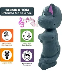 Intelligent Mimicking Tom Talking Toys for Kids, Story Tellling and Singing Voice Recording Toy, Black or White, 3+Years (Set of 1)-thumb3