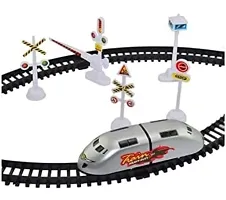 Train High-Speed Battery Operated Bullet Train Toy Set Game with Tracks and Signals for Kids Color-thumb3