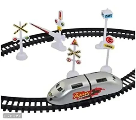 Train High-Speed Battery Operated Bullet Train Toy Set Game with Tracks and Signals for Kids Color-thumb4