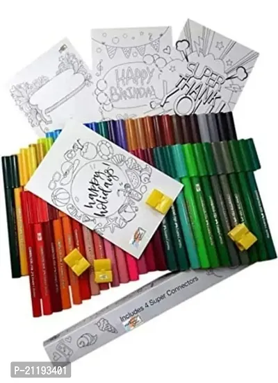 Connector Pen Set - Pack of 25 (Assorted) with 2 free connector, Best Gift for Kids and Friends-thumb3
