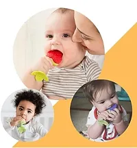 Silicone Fruit Shape Teether for 3 to 6 Months Baby | Teether for Baby 6-12 Months |Baby Teether 6 Months Babies| Teether for 6 to 12 Months Baby Bpa Free Combo Pack (Multicolour and designs)-thumb4