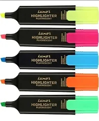 Original Highlighter Fluorescent | Assorted | Set of 5 | Versatile: School, Home  Office | Perfect for Professional  Student Work-thumb3