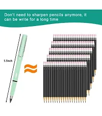 3 Pcs Everlasting Reusable Pencil Inkless Pencils Eternal Portable Erasable Metal Writing Pens-thumb1