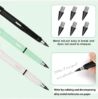 3 Pcs Everlasting Reusable Pencil Inkless Pencils Eternal Portable Erasable Metal Writing Pens-thumb2