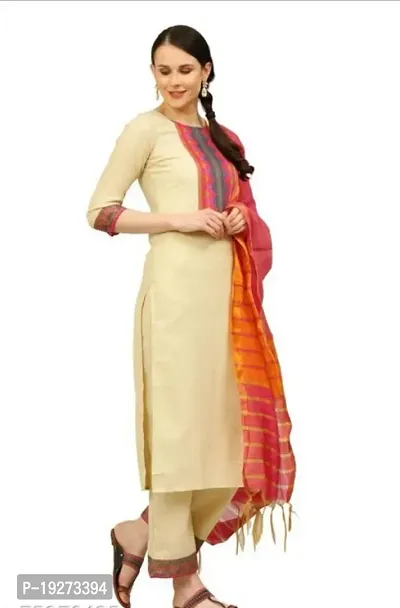 Fancy Cotton Kurti With Dupatta for Women