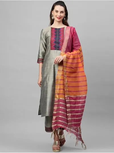 Fancy Cotton Kurti With Dupatta