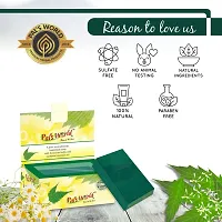 Pal's World Handmade Purifying Neem Soap For Acne, Pimples And Rashes, With Luxurious Herbs  Authentic Essential Oil For All Skin Types For Women Men | Handmade Soap | Natural Soap | Chemical Free Soap | ( Nature Neem Soap ) 75 gm Each ( Pack of 2 )-thumb3