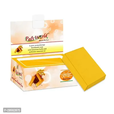 Pal's World Beauty Golden kesar chandan soap/75g each (set of 3) - Dr. Pallavi Naturo Care-thumb2