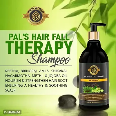 Pal's World Amla Reetha Shikakai Shampoo, With bringraj, Nagarmotha, Methi  Jajoba Oil Ayurvedic Hair Fall Shampoo For Hairfall Control  Strengthen Hair Root For All Hair Types For Women Men - 300 ml-thumb2