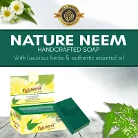 Pal's World Nature Neem Soap | Natural Soap | Handmade Soap | Chemical Free soap | Cleanser Herbal Ayurvedic Soaps 75g (Pack of 3)-thumb1