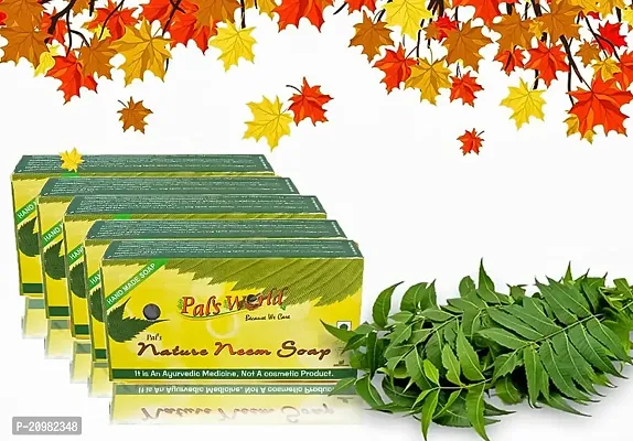 Pal's World Anti Blemishes Nature Neem Herbal Soap (Pack of 5)-thumb2