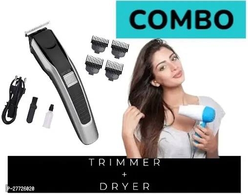 TRIMMER (MT-538) PLUS HAIR DRYER (MT 1290 MINI) COMBO PACK-thumb0