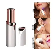 Flawless Hair Remover For Women Skincare Lipstick Mini Epilator trimmer Machine for face, flawless, Upper Lip, Chin, Eyebrow, etc. with Battery (White)(pack Of 1)-thumb3