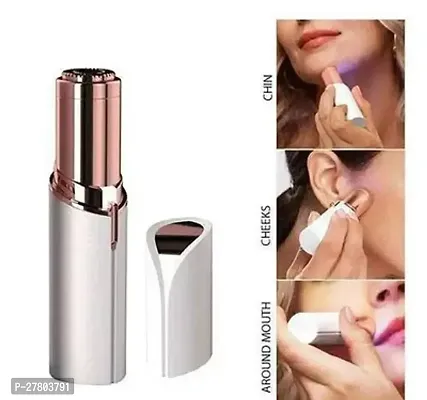 Flawless Hair Remover For Women Skincare Lipstick Mini Epilator trimmer Machine for face, flawless, Upper Lip, Chin, Eyebrow, etc. with Battery (White)(pack Of 1)-thumb4