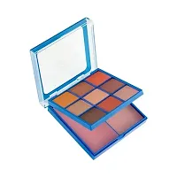 Makeup Kit With 9 Highly Pigmented Eyeshadows, Blusher And Highlighter (16g)-thumb1