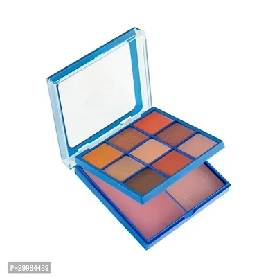 Makeup Kit With 9 Highly Pigmented Eyeshadows, Blusher And Highlighter (16g)-thumb2