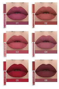 6Pcs Matte Liquid Lipstick Makeup Set, Matte liquid Long-Lasting Wear Non-Stick-thumb1