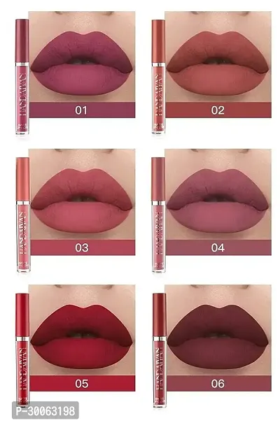 6Pcs Matte Liquid Lipstick Makeup Set, Matte liquid Long-Lasting Wear Non-Stick-thumb2