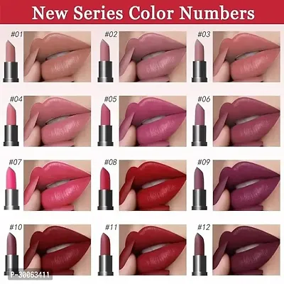 Brown Pink Purple Rose Red Mauve Matte Lipstick Sets for Women-thumb2