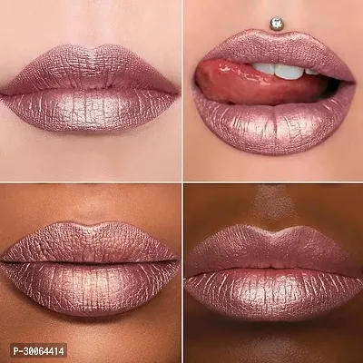 Pink Lipstick for Women Nude Pink Lipsticks Long Lasting, High Shine Glitter Lipstick-thumb2