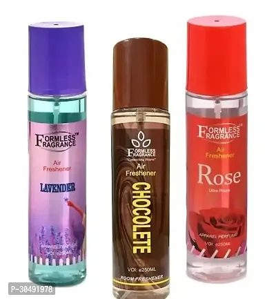 Formless Lavender, Chocolete Rose Room Air Freshener 250ml each pack of 3