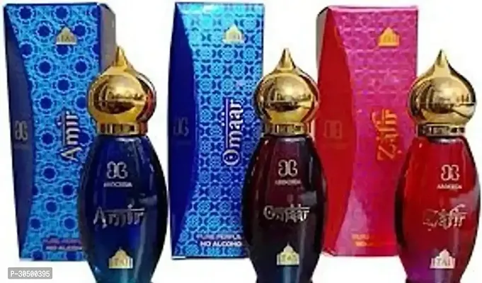 Combo of Amir,Omaar, Zafir (9ml ) Each Herbal Attar (Musk Arabia)-thumb0