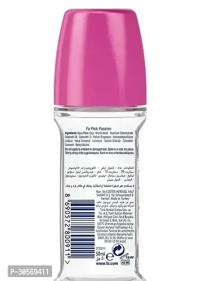 Fa Deodorant Roll-On Pink Passion Floral Fragrance Deodorants And Antiperspirants-thumb2