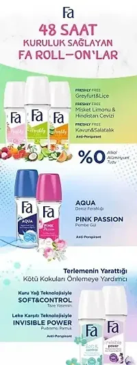 Fa Deodorant Roll-On Pink Passion Floral Fragrance Deodorants And Antiperspirants-thumb2