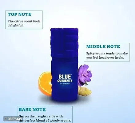 No Gas Music Deodorant Body Spray (100 Ml) and Blue Current 50 Ml Perfume (2 Items in The Set)-thumb2