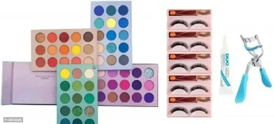 Eye shadow Palette 60 Colours Mattes And Shimmers High Pigmented Colour Board Palette Long Lasting Makeup Palette Eye Care Demanding Professional Combo Kit (8 Items In The Set)