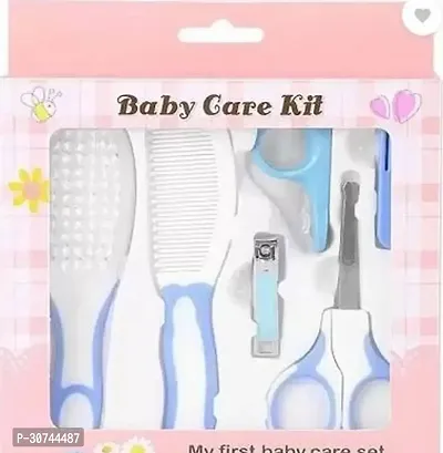 Baby Grooming Kit Infant Nursery Set Manicure Set Newborn Healthcare Kits Child Care Baby Nail Clipper with Cover, Scissor with Cover, Brush Comb Cleaning Sets-thumb0