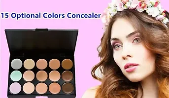 The Medium To Dark Shade 15 Colour Whitening Concealer Make Up Palette Concealer-thumb1