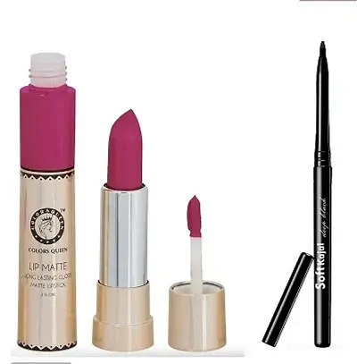 Colors Queen Lip Matte Lpstick With Soft Kajal