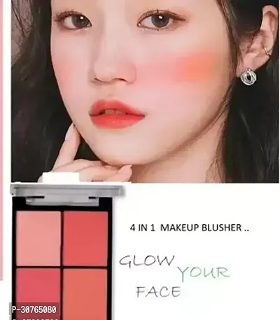 BLUSHER PALLETE 4 IN 1 MATTE ALL SKIN TONE TYPE BLUSHER (MULTICOLOUR)-thumb0