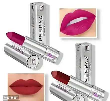 Lip Color Enrich with Vitamin E - Non-Drying, Creamy Matte Bullet Lipstick (Pack of 2, Magenta ,Bridal Maroon)