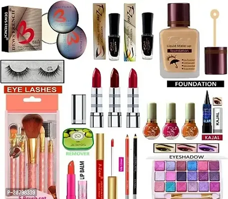 F-Zone All Event And Functions All Types Makeup Solution Makeup Kit Of 23 Makeup Items Vk84 (Pack Of 23)-thumb0