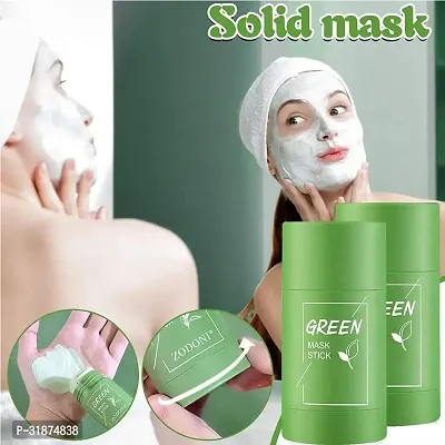 Green Tea Cleansing Mask Stick for Face-thumb0