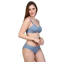 Women's Cotton Blend Lightly Padded Bra and Panty Pack of 3-thumb3