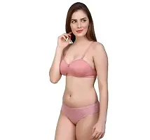 Women's Cotton Blend Lightly Padded Bra and Panty Pack of 3-thumb4