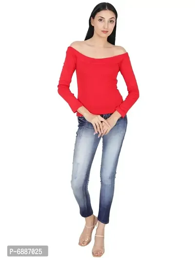 Round neck full sleeve off shoulder-thumb0